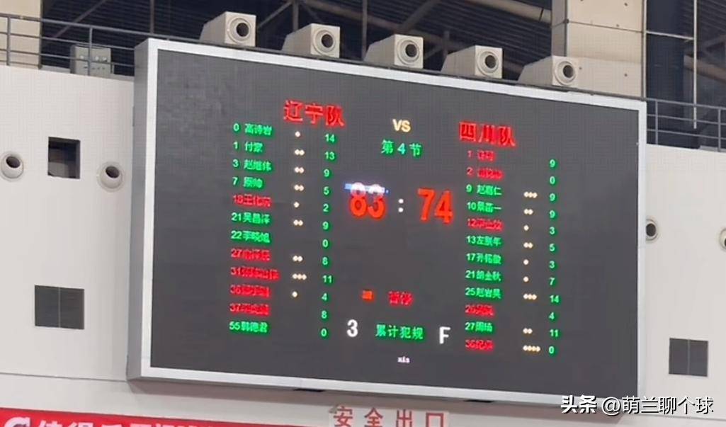 cba辽宁对战四川的比分_(辽宁对四川篮球比赛)  第2张
