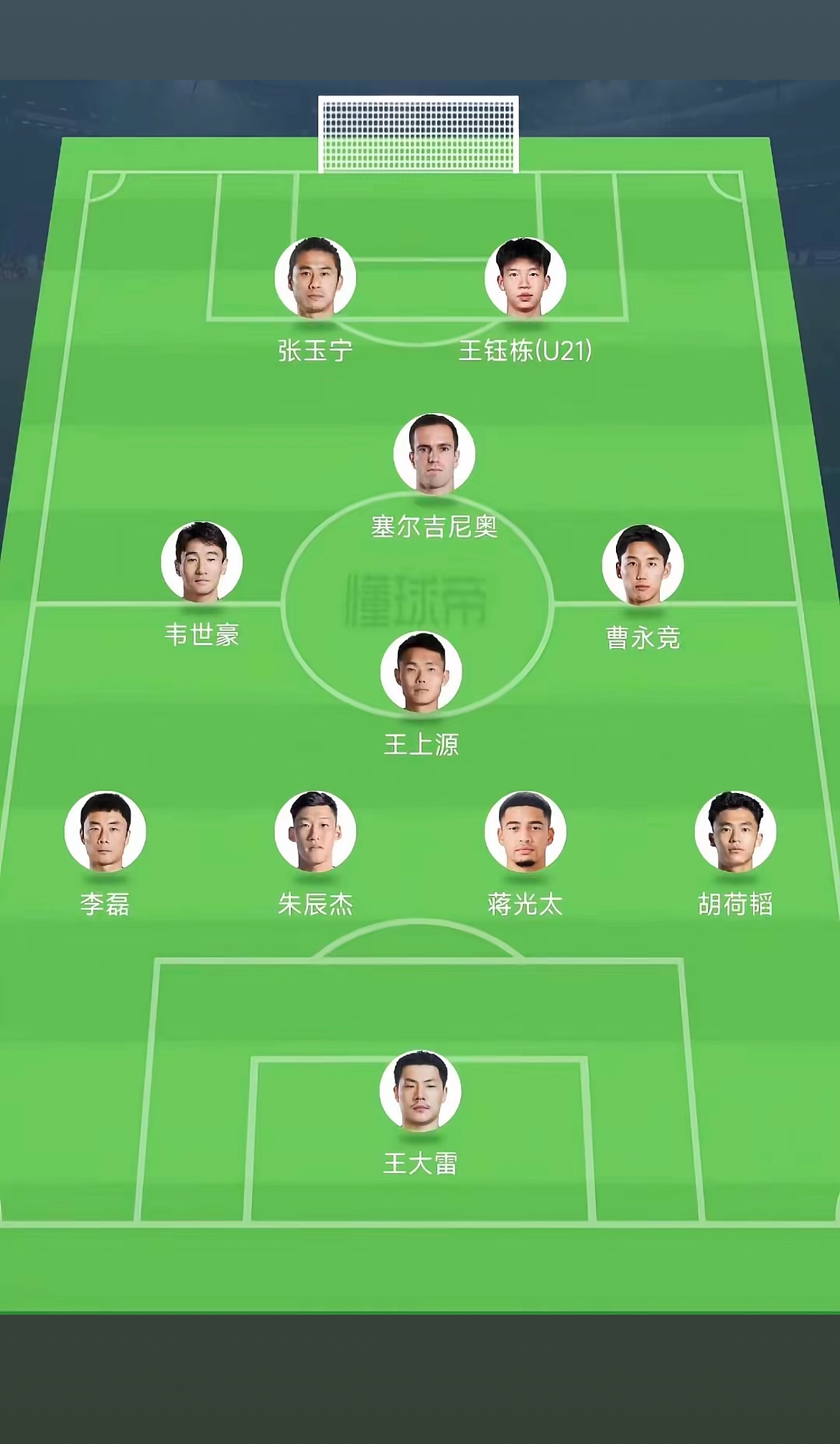 包含王玉栋战印尼表现球员是国足本场为数不多亮点的词条